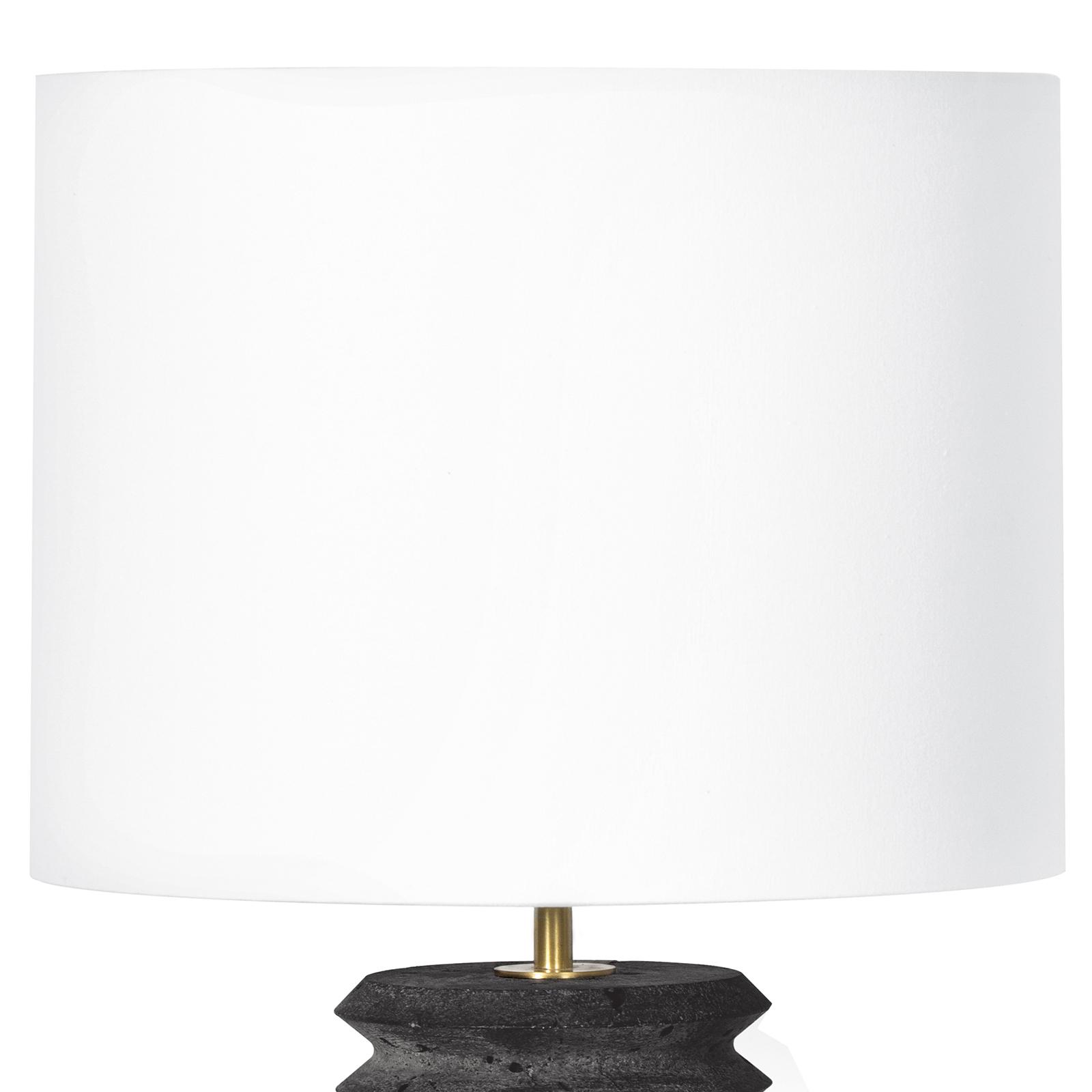 Noir Column Travertine Lamp | Regina Andrew Detroit